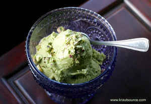 Cultured Green Ice Cream (Avocado & Pistachios)