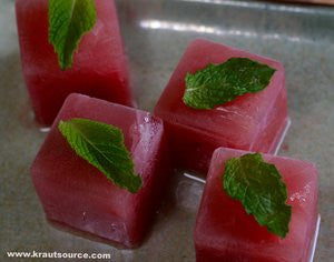 Cultured Watermelon Ice Cubes